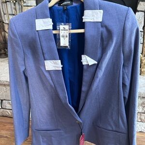 Express Women's Slate Blue Suit Jacket